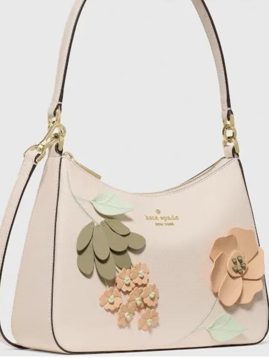 kate spade Handbags - Kate Spade Margor Floral Shoulder Bag Purse peach New NWT